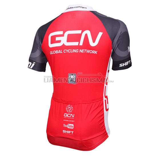 Abbigliamento Global Cycling Network 2016 Manica Corta E Pantaloncino Con Bretelle grigio e rosso - Clicca l'immagine per chiudere